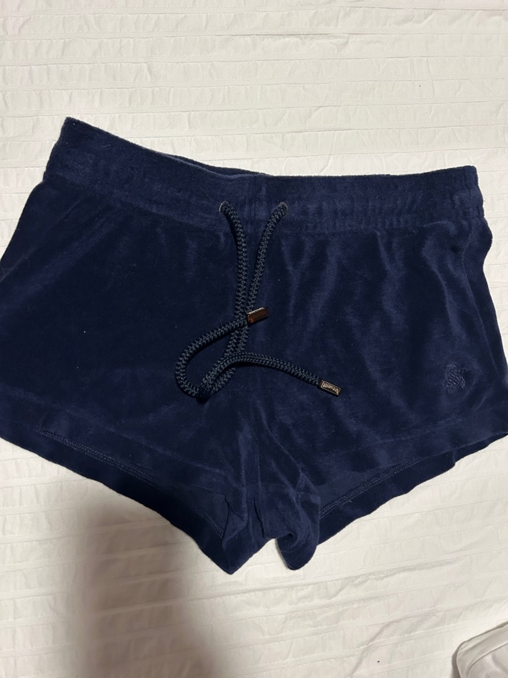 Vilebrequin Fiona Terry Cloth Shorts Shorty Women's Size small Navy